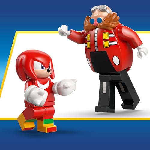 LEGO SONIC THE HEDGEHOG KNUCKLES VS DR EGGMAN EGG CRUSHER MECH JUEGO DE CONSTRUCCIÓN DE JUEGO DE SIMULACIÓN CON 2 - 6