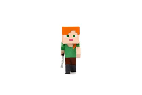 JADA MINECRAFT METALFIGS PAQUETE DE 4 FIGURAS COLECCIONABLES FUNDIDAS A PRESIÓN DE 25 PULGADAS JUEGO DE WAVE 4 CON STEVE - 7