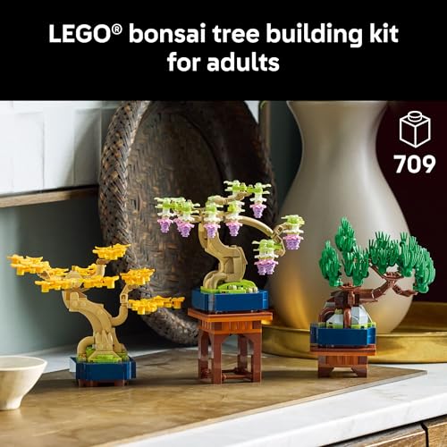 LEGO BOTANICALS JUEGO DE CONSTRUCCIÓN DE MINI ÁRBOLES BONSÁI BLOQUES DE CONSTRUCCIÓN DE ÁRBOL BONSÁI ARTIFICIAL PARA ADULTOS - 2