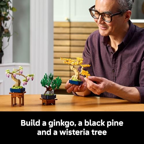 LEGO BOTANICALS JUEGO DE CONSTRUCCIÓN DE MINI ÁRBOLES BONSÁI BLOQUES DE CONSTRUCCIÓN DE ÁRBOL BONSÁI ARTIFICIAL PARA ADULTOS - 3
