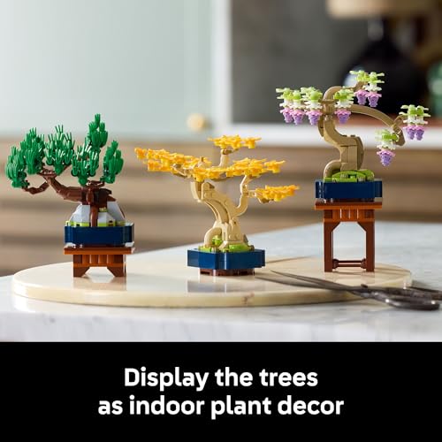 LEGO BOTANICALS JUEGO DE CONSTRUCCIÓN DE MINI ÁRBOLES BONSÁI BLOQUES DE CONSTRUCCIÓN DE ÁRBOL BONSÁI ARTIFICIAL PARA ADULTOS - 5