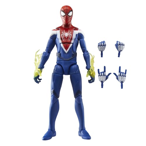 SERIE MARVEL LEGENDS GAMERVERSE MILES MORALES CON TRAJE MEJORADO ESTILO VIDEOJUEGO FIGURA DE ACCIÓN COLECCIONABLE DE 6 - 1