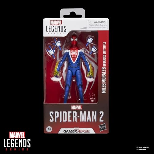 SERIE MARVEL LEGENDS GAMERVERSE MILES MORALES CON TRAJE MEJORADO ESTILO VIDEOJUEGO FIGURA DE ACCIÓN COLECCIONABLE DE 6 - 2