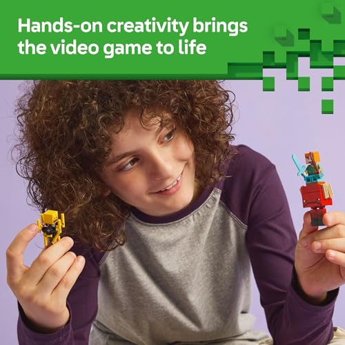 LEGO MINECRAFT THE NETHER LAVA BATTLE TOY AND PLAYSET JUGUETE DE CONSTRUCCIÓN DE MINECRAFT PARA NIÑOS A PARTIR DE 6 AÑOS - 5