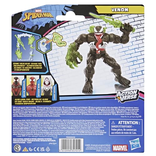 MARVEL SPIDERMAN ACTIONVERSE VENOM FIGURA DE ACCIÓN Y ACCESORIOS JUGUETES Y FIGURAS DE SUPERHÉROES DE 45 PULGADAS 45 IN - 4