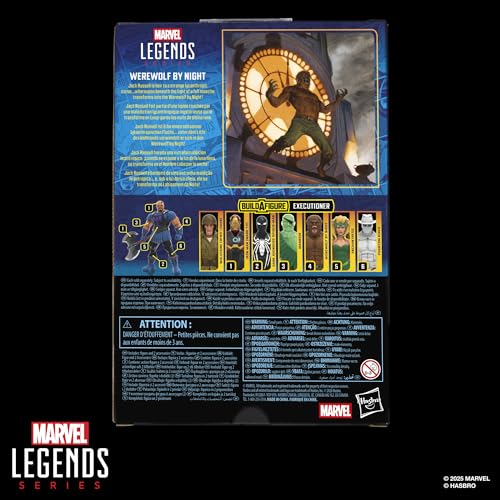 SERIE MARVEL LEGENDS HOMBRE LOBO DE LA NOCHE FIGURA DE ACCIÓN COLECCIONABLE DE MARVEL COMICS A ESCALA DE 6 PULGADAS - 4