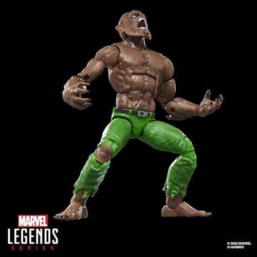 SERIE MARVEL LEGENDS HOMBRE LOBO DE LA NOCHE FIGURA DE ACCIÓN COLECCIONABLE DE MARVEL COMICS A ESCALA DE 6 PULGADAS - 5