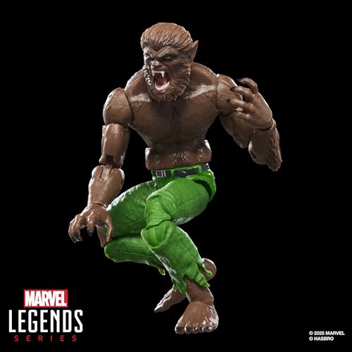 SERIE MARVEL LEGENDS HOMBRE LOBO DE LA NOCHE FIGURA DE ACCIÓN COLECCIONABLE DE MARVEL COMICS A ESCALA DE 6 PULGADAS - 6