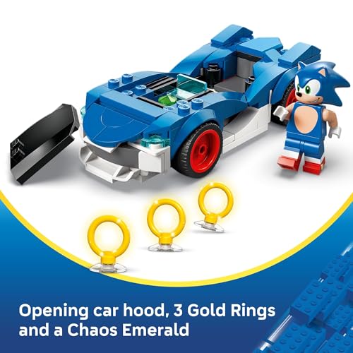 LEGO SONIC THE HEDGEHOG SONIC CARRERA DE COCHES DE RAYO DE VELOCIDAD PARA NIÑOS Y NIÑAS SET DE CONSTRUCCIÓN DE JUGUETES - 3