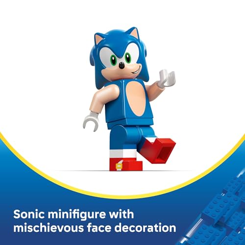 LEGO SONIC THE HEDGEHOG SONIC CARRERA DE COCHES DE RAYO DE VELOCIDAD PARA NIÑOS Y NIÑAS SET DE CONSTRUCCIÓN DE JUGUETES - 5