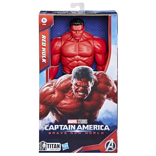 MARVEL STUDIOS CAPTAIN AMERICA BRAVE NEW WORLD TITAN HERO SERIES FIGURA DE ACCIÓN DE HULK ROJO DE LUJO DE 12 PULGADAS - 2
