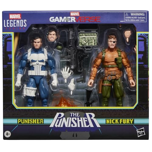 MARVEL LEGENDS SERIES GAMERVERSE PUNISHER NICK FURY FIGURAS DE ACCIÓN COLECCIONABLES INSPIRADAS EN VIDEOJUEGOS RETRO DE 6 - 1