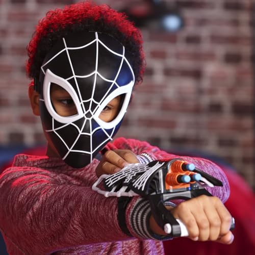 SPIDERMAN MARVEL SYMBIOTE TRISHOT BLASTER Y MÁSCARA GUANTELETE Y MÁSCARA DE JUEGO DE ROL PARA COMPLEMENTOS DE DISFRAZ - 6
