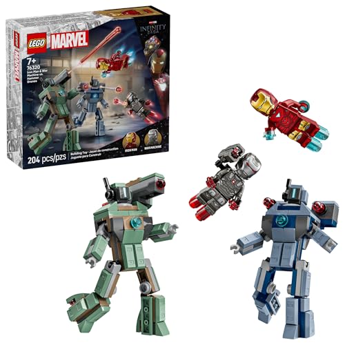 LEGO MARVEL IRON MAN WAR MACHINE VS HAMMER DRONES JUGUETE DE CONSTRUCCIÓN JUEGO DE SIMULACIÓN CON 2 MINIFIGURAS DE JUGUETE - 1