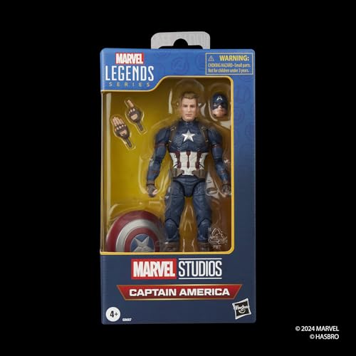MARVEL LEGENDS SERIES CAPITÁN AMÉRICA AVENGERS ENDGAME FIGURA DE ACCIÓN COLECCIONABLE DE 6 PULGADAS - 2