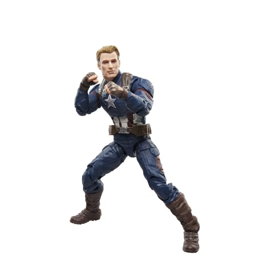 MARVEL LEGENDS SERIES CAPITÁN AMÉRICA AVENGERS ENDGAME FIGURA DE ACCIÓN COLECCIONABLE DE 6 PULGADAS - 4