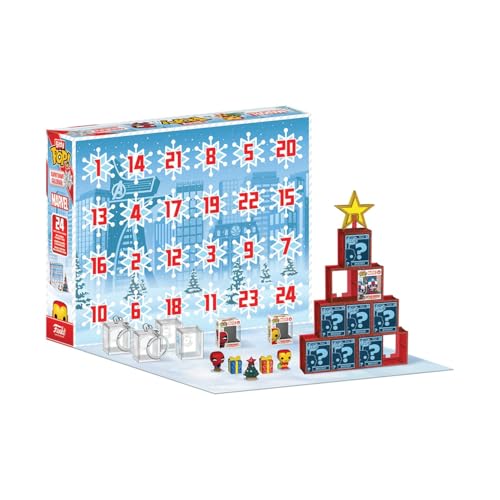 FUNKO CALENDARIO DE CUENTA REGRESIVA POP BITTY MARVEL COMICS 24 DÍAS DE SORPRESAS MINI FIGURAS DE VINILO COLECCIONABLES CAJA - 2