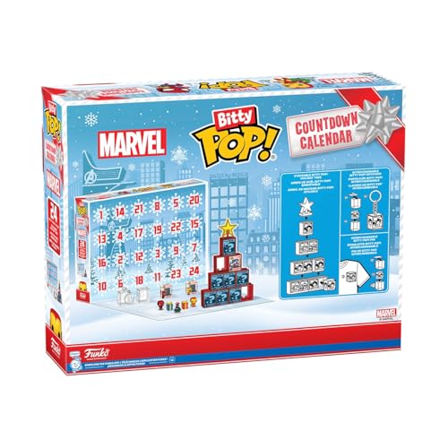 FUNKO CALENDARIO DE CUENTA REGRESIVA POP BITTY MARVEL COMICS 24 DÍAS DE SORPRESAS MINI FIGURAS DE VINILO COLECCIONABLES CAJA - 3