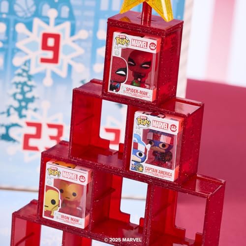 FUNKO CALENDARIO DE CUENTA REGRESIVA POP BITTY MARVEL COMICS 24 DÍAS DE SORPRESAS MINI FIGURAS DE VINILO COLECCIONABLES CAJA - 5