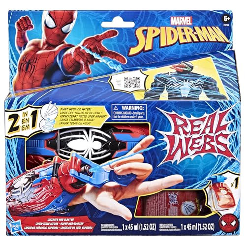 MARVEL SPIDERMAN REAL WEBS ULTIMATE WEB BLASTER LANZADOR 2 EN 1 JUGUETE DE JUEGO DE ROL DISFRAZ DE SPIDERMAN JUGUETES - 2