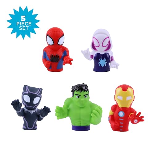 MARVEL SPIDEY Y AMIGOS PLUS AVENGERS SET DE 5 PIEZAS DE JUGUETES DE BAÑO CON REGADERAS JUGUETES DE BAÑO PARA BEBÉS Y NIÑOS - 5