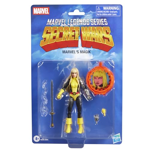 MARVEL LEGENDS SERIES SECRET WARS MAGIK RETRO XMEN Y NEW MUTANTS COMICS FIGURA DE ACCIÓN COLECCIONABLE DE 6 PULGADAS - 1