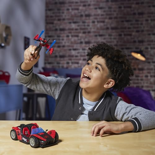 MARVEL SPIDERMAN VENOMVERSUS EPIC WORLD OF ACTION MILES MORALES REMIX BLAST RACER 4 PULGADAS 39 IN FIGURA Y COCHE DE JUGUETE - 5