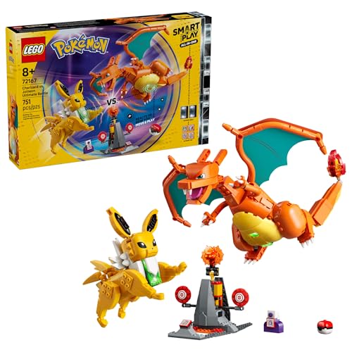 LEGO POKÉMON SMART PLAY CHARIZARD VS JOLTEON ULTIMATE BATTLE JUEGO TODO EN UNO CON 2 LADRILLOS INTELIGENTES 4 ETIQUETAS 2 - 1