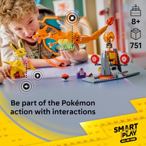 LEGO POKÉMON SMART PLAY CHARIZARD VS JOLTEON ULTIMATE BATTLE JUEGO TODO EN UNO CON 2 LADRILLOS INTELIGENTES 4 ETIQUETAS 2 - 2