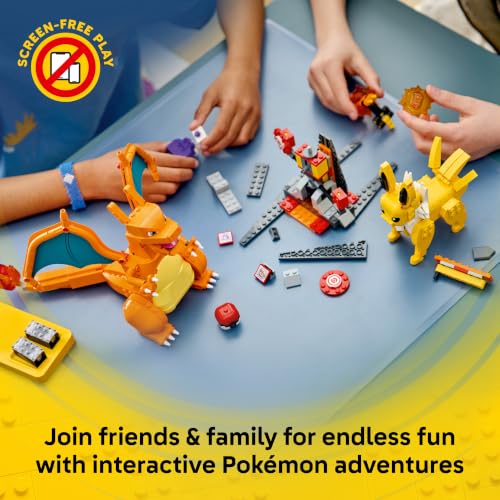 LEGO POKÉMON SMART PLAY CHARIZARD VS JOLTEON ULTIMATE BATTLE JUEGO TODO EN UNO CON 2 LADRILLOS INTELIGENTES 4 ETIQUETAS 2 - 6