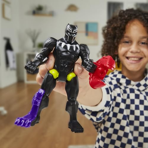 MARVEL MIXMASHERS BLACK PANTHER FIGURA DE ACCIÓN Y ACCESORIOS PERSONALIZADOS DE AVENGERS PARA MEZCLAR Y COMBINAR JUGUETES - 7