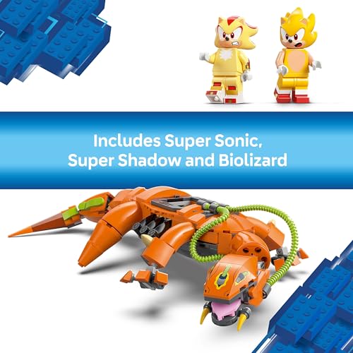 LEGO SONIC THE HEDGEHOG SUPER SHADOW VS BIOLIZARD REGALO DE JUGADOR PARA NIÑOS Y NIÑAS DIVERTIDO JUEGO COLECCIONABLE - 6