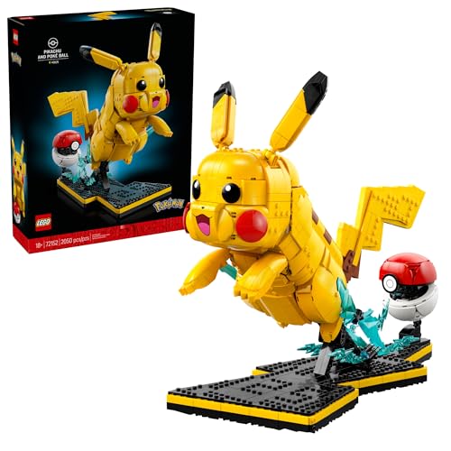 LEGO POKÉMON PIKACHU Y POKÉ BALL JUEGOS DE CONSTRUCCIÓN COLECCIONABLES PARA ADULTOS MAYORES DE 18 AÑOS FIGURA DE POKÉMON - 1