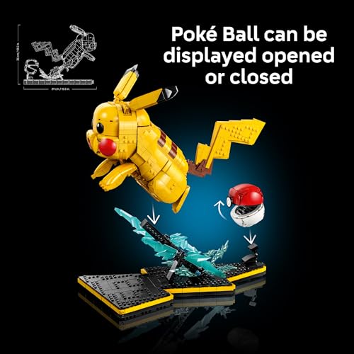 LEGO POKÉMON PIKACHU Y POKÉ BALL JUEGOS DE CONSTRUCCIÓN COLECCIONABLES PARA ADULTOS MAYORES DE 18 AÑOS FIGURA DE POKÉMON - 4
