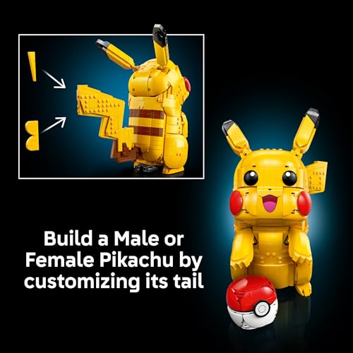 LEGO POKÉMON PIKACHU Y POKÉ BALL JUEGOS DE CONSTRUCCIÓN COLECCIONABLES PARA ADULTOS MAYORES DE 18 AÑOS FIGURA DE POKÉMON - 5