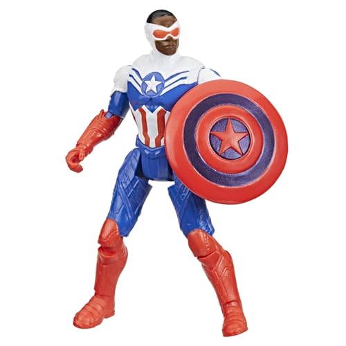 MARVEL AVENGERS VENOMVERSUS EPIC WORLD OF ACTION FIGURA Y ESCUDO DEL CAPITÁN AMÉRICA JUGUETE DE SUPERHÉROE DE 4 PULGADAS 39 - 1