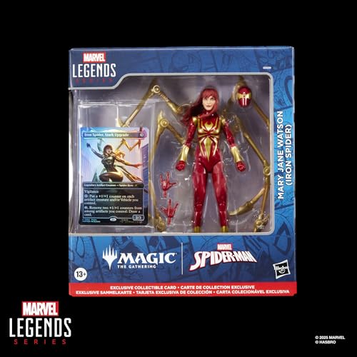 MARVEL LEGENDS SERIES MAGIC THE GATHERING MARY JANE WATSON IRON SPIDER FIGURA DE ACCIÓN DE SPIDERMAN DE 6 PULGADAS Y JUEGO - 2