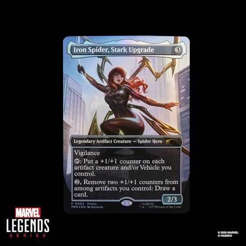MARVEL LEGENDS SERIES MAGIC THE GATHERING MARY JANE WATSON IRON SPIDER FIGURA DE ACCIÓN DE SPIDERMAN DE 6 PULGADAS Y JUEGO - 3