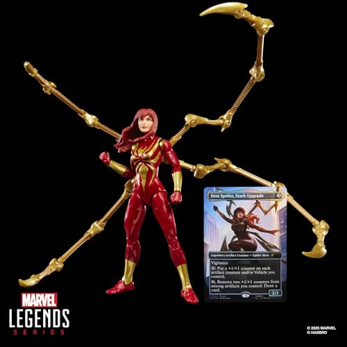 MARVEL LEGENDS SERIES MAGIC THE GATHERING MARY JANE WATSON IRON SPIDER FIGURA DE ACCIÓN DE SPIDERMAN DE 6 PULGADAS Y JUEGO - 4