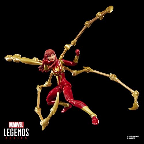 MARVEL LEGENDS SERIES MAGIC THE GATHERING MARY JANE WATSON IRON SPIDER FIGURA DE ACCIÓN DE SPIDERMAN DE 6 PULGADAS Y JUEGO - 5