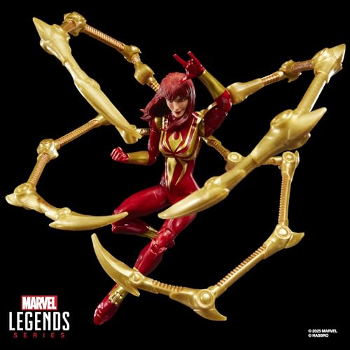 MARVEL LEGENDS SERIES MAGIC THE GATHERING MARY JANE WATSON IRON SPIDER FIGURA DE ACCIÓN DE SPIDERMAN DE 6 PULGADAS Y JUEGO - 6