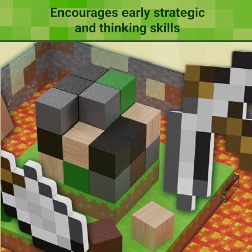 RAVENSBURGER MINECRAFT BUILDERS BIOMES JUNIOR JUEGO COOPERATIVO PARA NIÑOS DIVERTIDA AVENTURA DE CONSTRUCCIÓN DE GRANJAS - 3