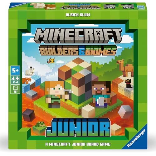 RAVENSBURGER MINECRAFT BUILDERS BIOMES JUNIOR JUEGO COOPERATIVO PARA NIÑOS DIVERTIDA AVENTURA DE CONSTRUCCIÓN DE GRANJAS - 7
