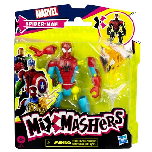 SPIDERMAN MARVEL MIXMASHERS FIGURA DE ACCIÓN PERSONALIZADA PARA MEZCLAR Y COMBINAR Y ACCESORIOS JUGUETES DE SUPERHÉROES - 2