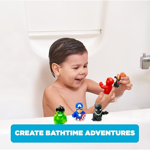 MARVEL AVENGERS 10 PIECE FINGER PUPPET SET EDUCATIONAL PLAY PARTY FAVORS BATH AND POOL TOYS BEACH FUN PLAYTIME ACTIVITIES - 6