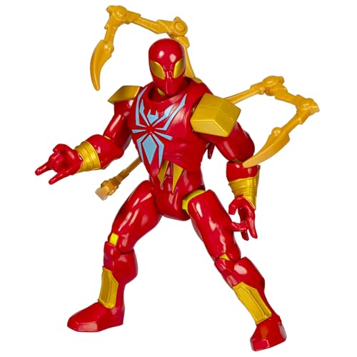 SPIDERMAN MIXMASHERS MARVEL IRON SPIDER FIGURA DE ACCIÓN PERSONALIZADA DE SPIDERMAN MIXANDMATCH DELUXE ACCESORIOS 5 PULGADAS - 4