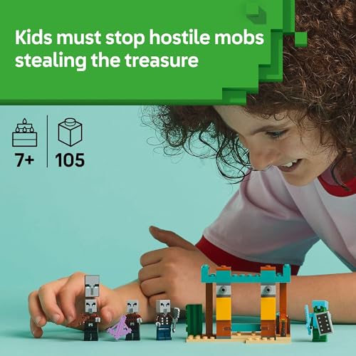 LEGO MINECRAFT THE ILLAGER DESERT PATROL FIGURAS DE JUGUETE Y JUEGO JUGUETE DE CONSTRUCCIÓN DE MINECRAFT PARA NIÑOS NIÑOS - 2