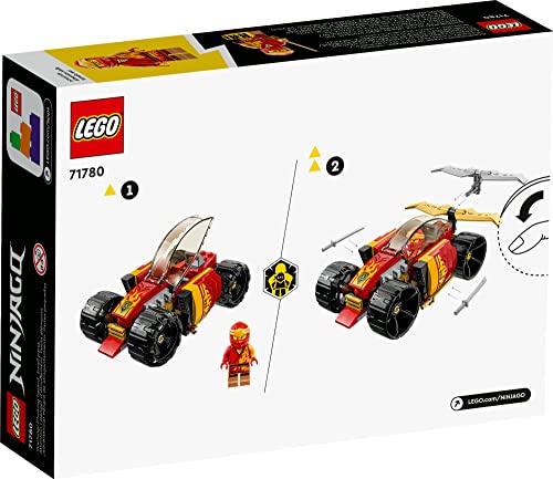 LEGO NINJAGO KAIS NINJA RACE CAR EVO JUEGO DE JUGUETES DE CONSTRUCCIÓN 2 EN 1 LOS NIÑOS PUEDEN CONSTRUIR UN VEHÍCULO - 6