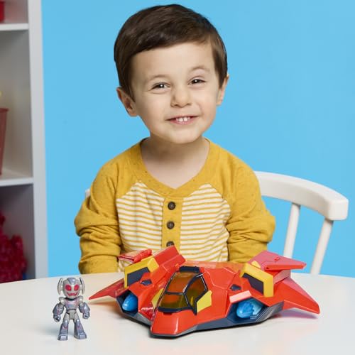 DISNEY JR SERIES MARVELS IRON MAN AND HIS AWESOME FRIENDS GIANTSIZED ARMOR IRON JET 3INCH ACTION FIGURES WITH TOY VEHICLE - 3