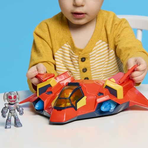 DISNEY JR SERIES MARVELS IRON MAN AND HIS AWESOME FRIENDS GIANTSIZED ARMOR IRON JET 3INCH ACTION FIGURES WITH TOY VEHICLE - 5